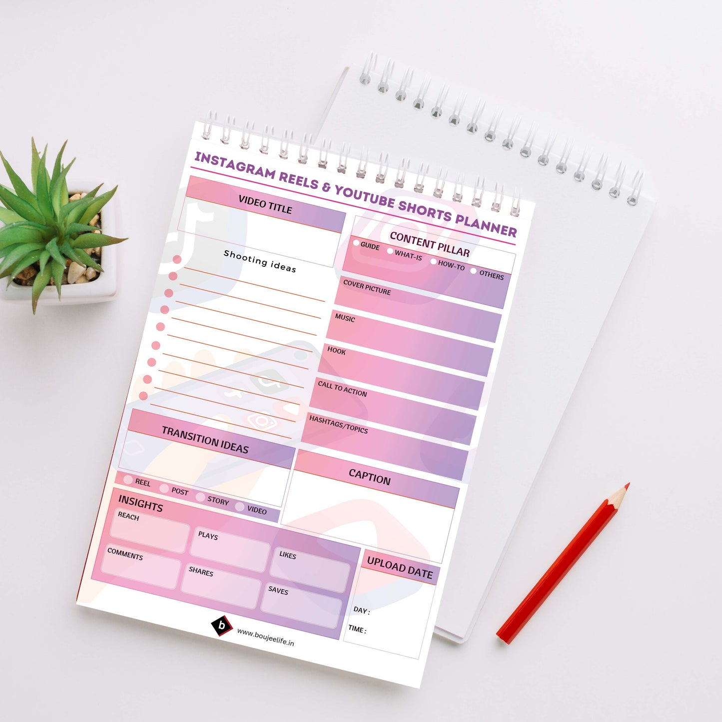 Instagram Reels/YouTube Shorts Planner